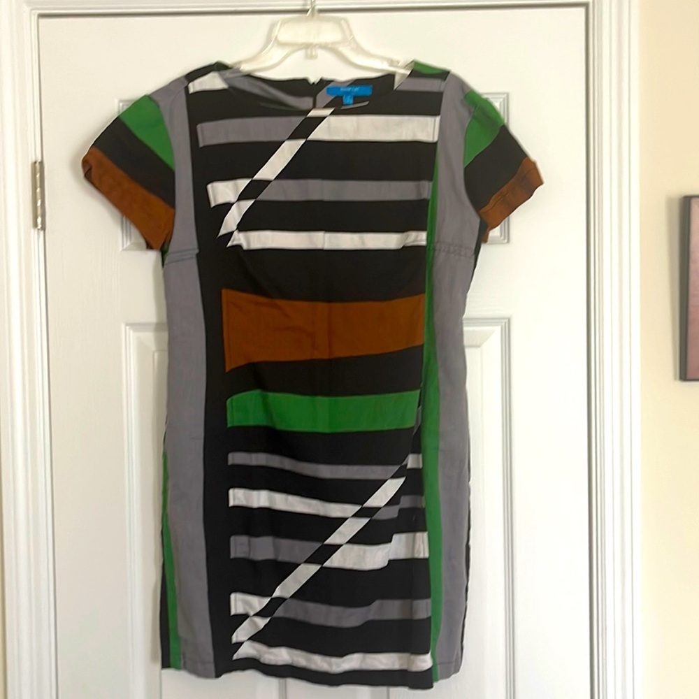 Derek Lam geometric shift dress size 14 Runs small!